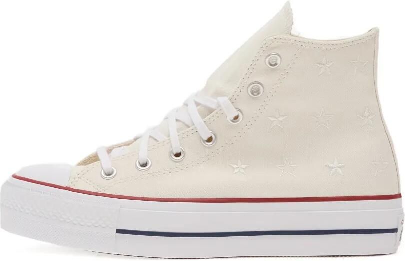 Converse Chuck Taylor sneakers met plateauzool Beige - Foto 3