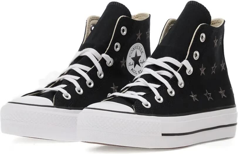 Converse Chuck Taylor sneakers met plateauzool en ster Zwart - Foto 4