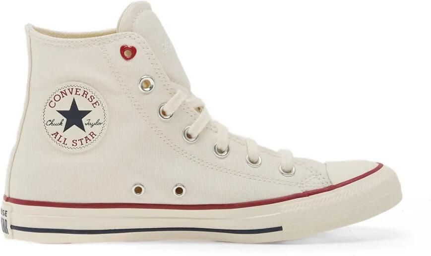Converse High-top sneakers met hart Beige