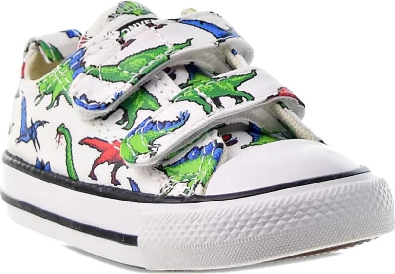 Converse Kids Chuck Taylor All Star 2V Strap Ox TD "White-Green-University Red" sneakers Wit
