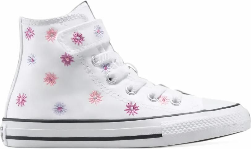 Converse Kids Chuck Taylor All Star flower-embroidered sneakers Wit