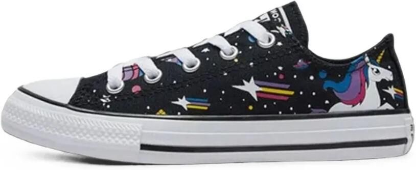 Converse Kids Chuck Taylor All Star Ox sneakers met eenhoornprint Zwart