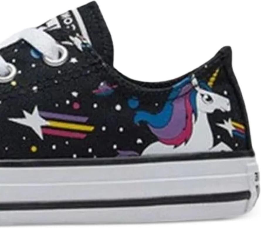 Converse Kids Chuck Taylor All Star Ox sneakers met eenhoornprint Zwart - Foto 2