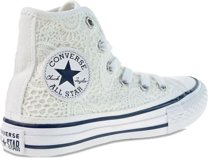 Converse Kids Chuck Taylor All Star "White-Garnett Blue" high-top sneakers Wit