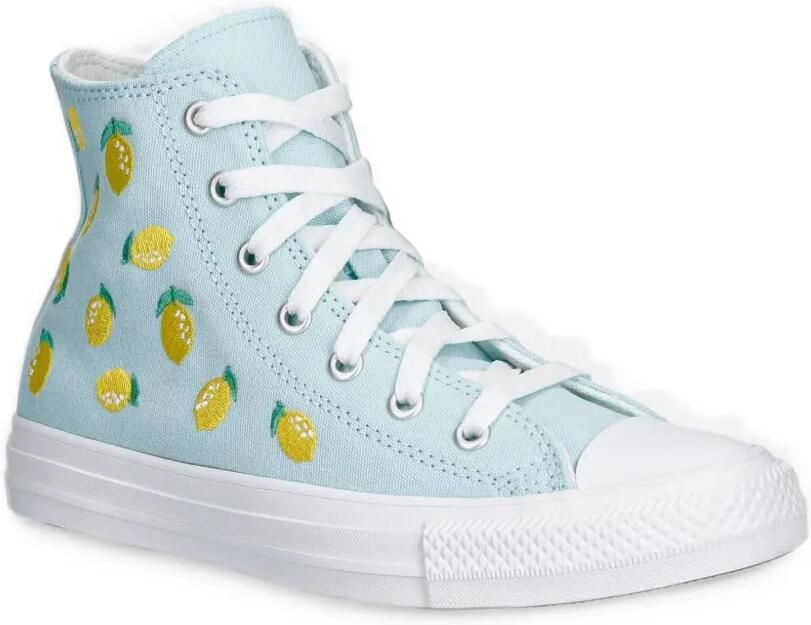 Converse Kids Chuck Taylor lemon-embroidered sneakers Blauw