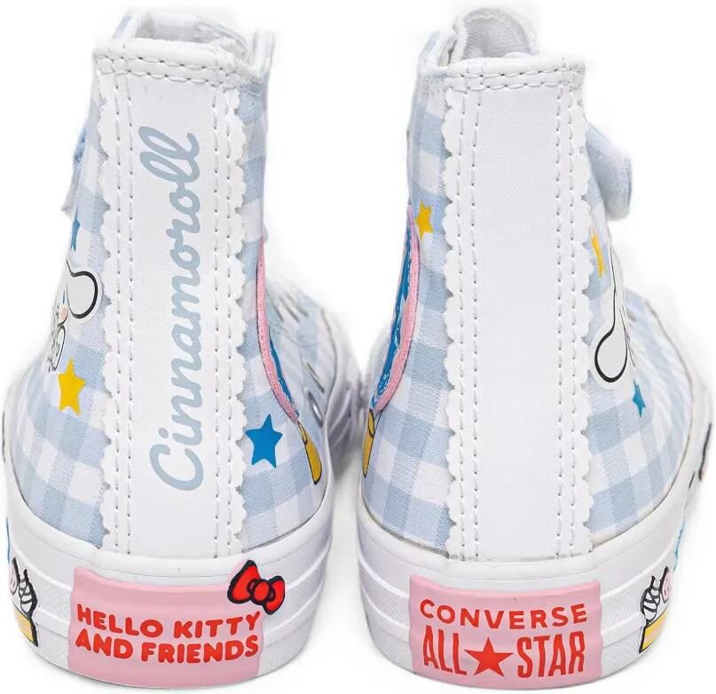 Converse Kids gingham-check touch-strap sneakers Blauw - Foto 2