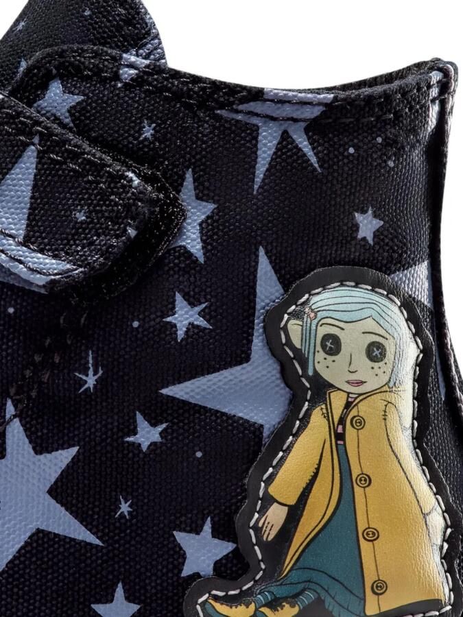 Converse Kids x Coraline high-top sneakers met knoop en ster Zwart - Foto 2