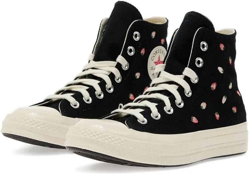 Converse Chuck Taylor sneakers met plateauzool en geborduurde bloe Beige
