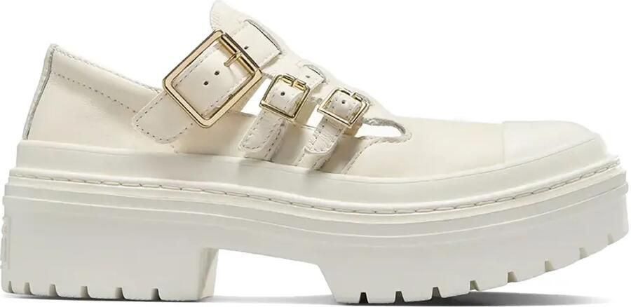 Converse Sneakers met gespbandje en uitgesneden details Wit