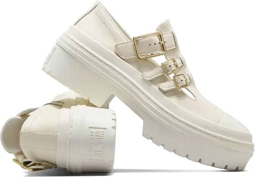 Converse Sneakers met gespbandje en uitgesneden details Wit - Foto 3
