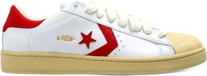 Converse x GOLF le FLEUR* Pro leather basketball low-top shoe Wit