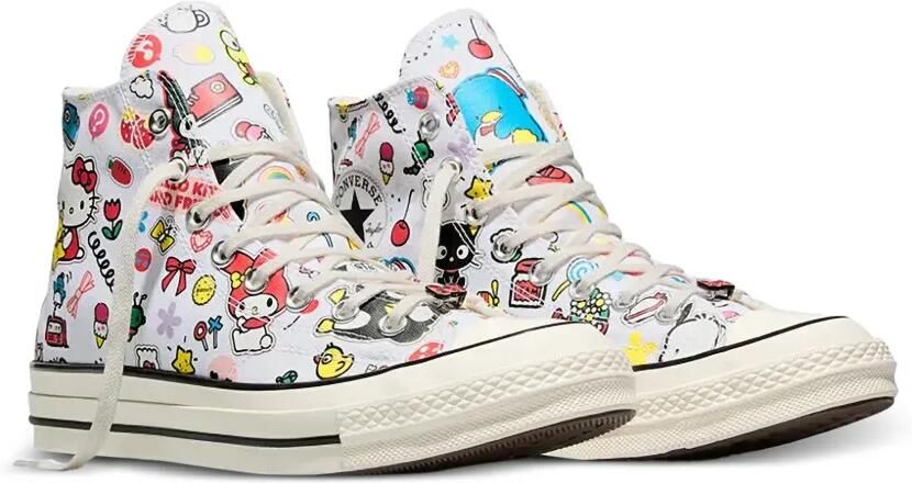 Converse x Hello Kitty And Friends Chuck 70 Stickers sneakers Wit - Foto 4