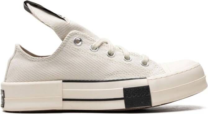 Converse DRKSTAR OX "Rick Owens DRKSHDW Egret" sneakers Wit