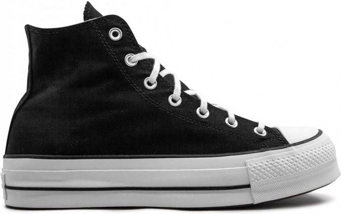 Converse Chuck Taylor All Star Lift canvas sneakers met plateauzool Zwart