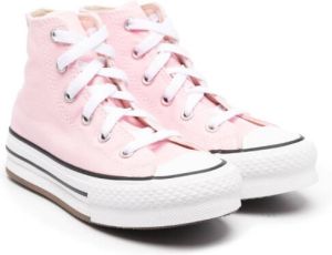 Converse Kids Chuck Taylor All Star sneakers met plateauzool PASTEL PINK