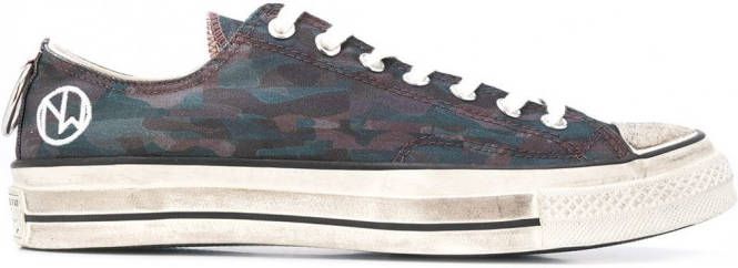 Converse Chuck 70 high top sneakers rubber katoen canvas 3.5 Blauw - Foto 3