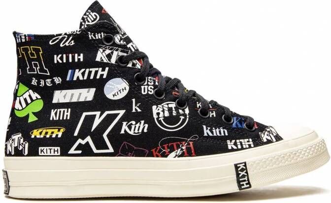 Converse "x Kith Chuck 70 Black high-top sneakers" Zwart