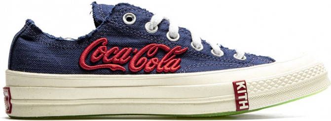 Converse x KITH x Coca-Cola Chuck 70 low-top sneakers Blauw