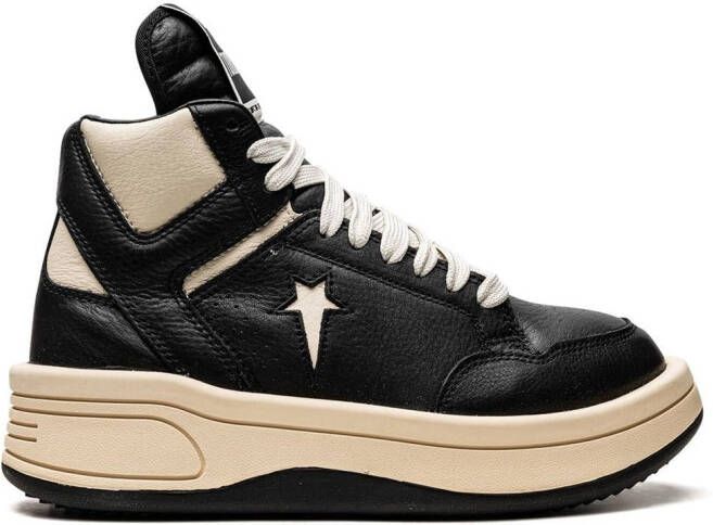 Converse x Rick Owens TURBOWPN Mid sneakers Zwart