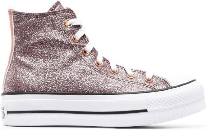 Converse Chuck Taylor sneakers met plateauzool Roze