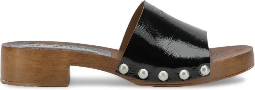 Copenhagen CPH798 lakleren muiltjes met studs Zwart