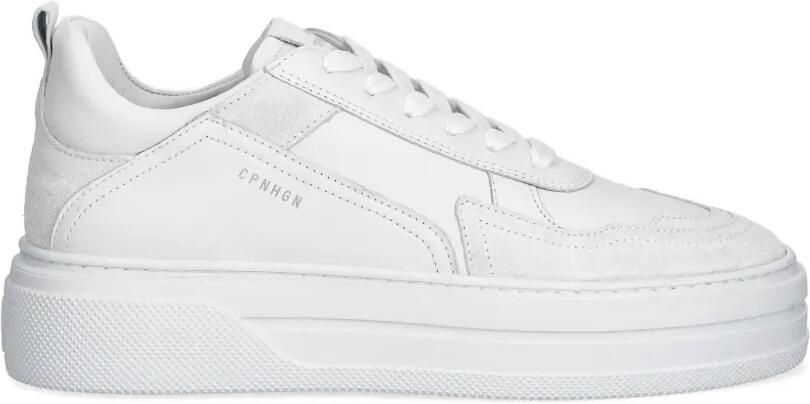 Copenhagen Leren sneakers met vlakken Wit