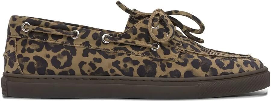 Copenhagen Loafers met luipaardprint Bruin