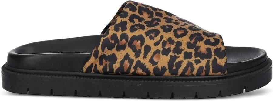 Copenhagen Sandalen met luipaardprint Zwart