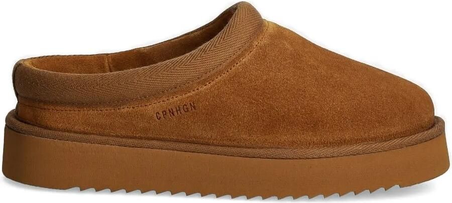 Copenhagen Slippers met plateauzool Bruin