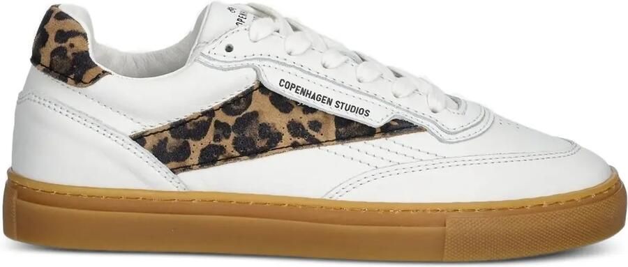 Copenhagen Sneakers met luipaardprint Wit