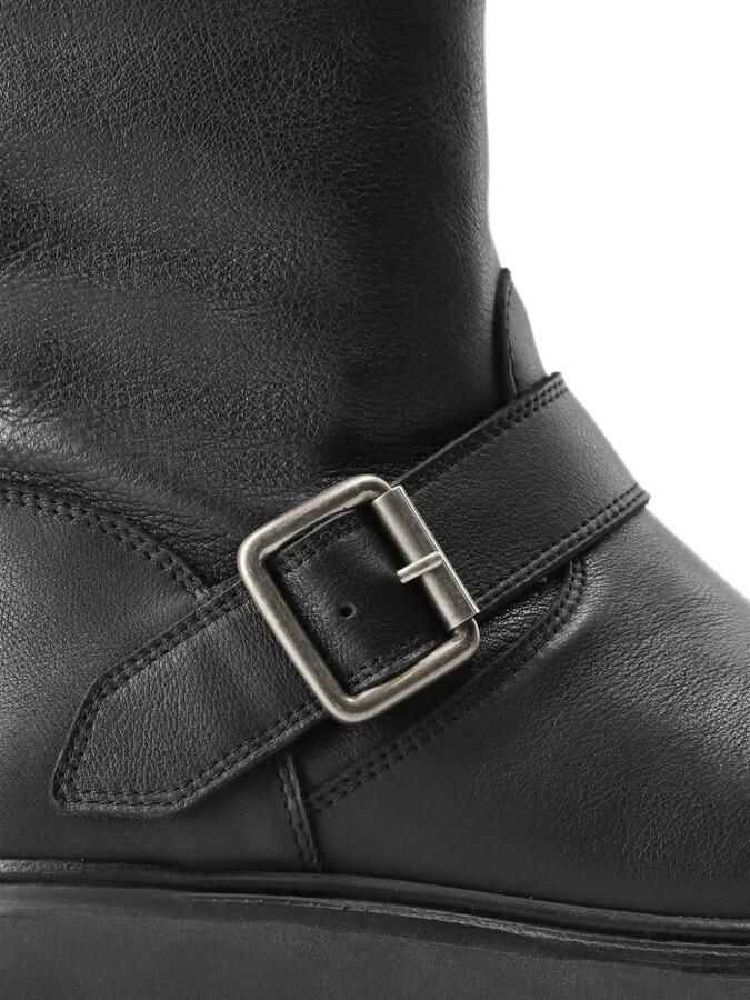 Copenhagen Studios Chunky Biker laarzen met chunky zool en gesp Zwart