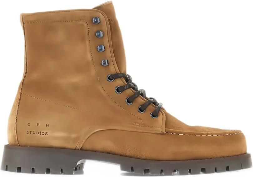 Copenhagen Studios lace-up suede boots Bruin