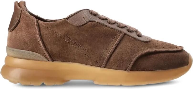 Copenhagen Studios Leren sneakers met vlakken Bruin