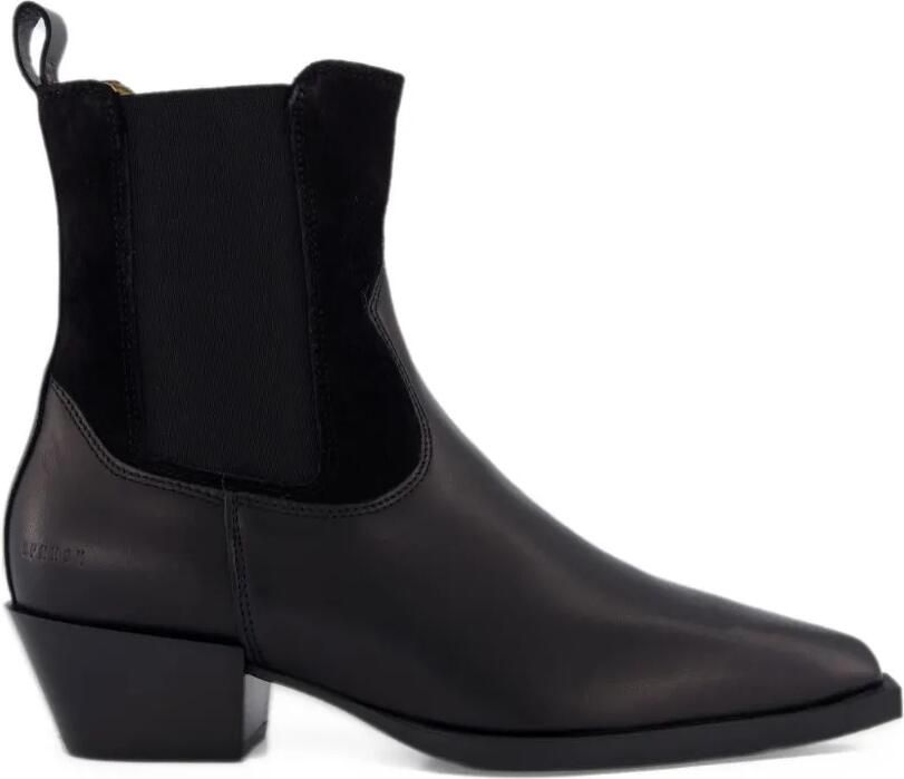 Copenhagen Studios panelled pointed-toe Chelsea boots Zwart