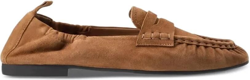 Copenhagen Studios Suède loafers Bruin