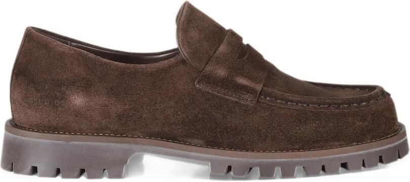 Copenhagen Studios suede lug-sole loafers Bruin
