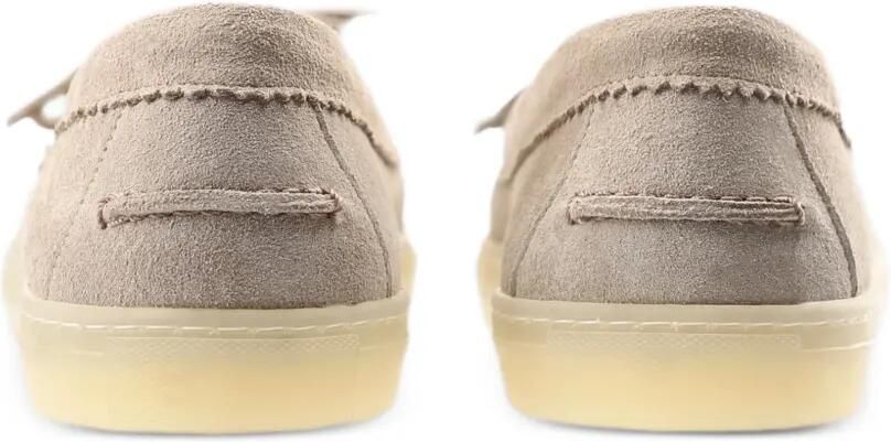 Copenhagen Suède loafers met stiksel Beige - Foto 4