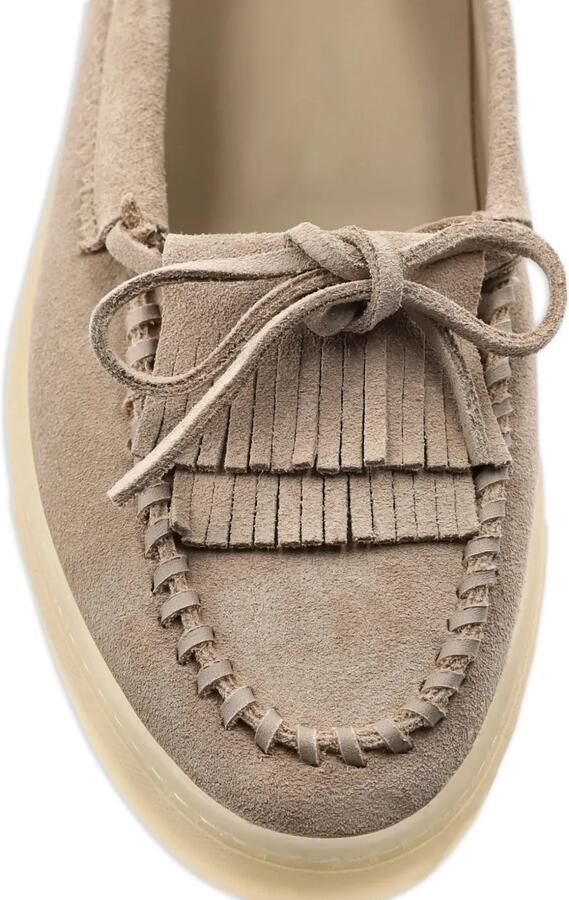 Copenhagen Suède loafers met stiksel Beige - Foto 3