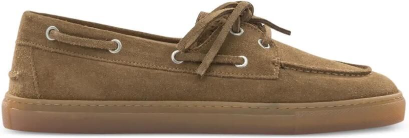 Copenhagen Suède loafers met veters Bruin