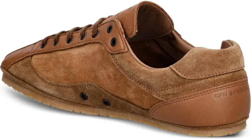 Copenhagen Suède sneakers met leren vlakken Bruin - Foto 2