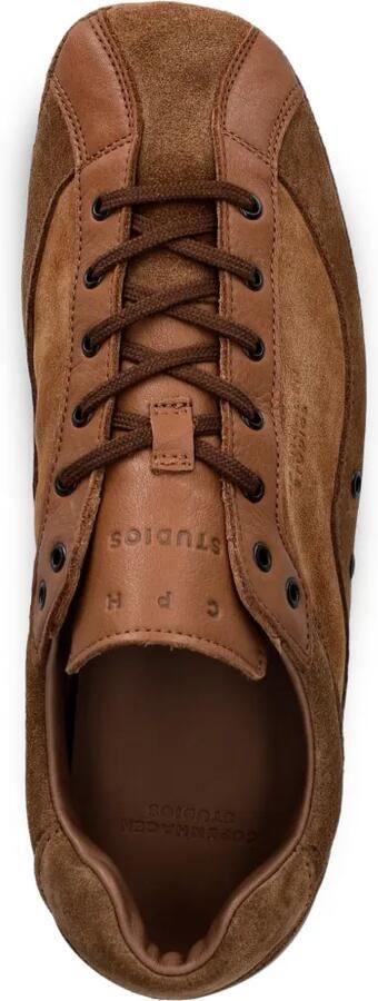 Copenhagen Suède sneakers met leren vlakken Bruin - Foto 4