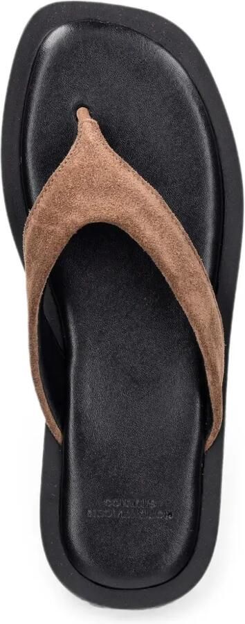Copenhagen Suède teenslippers Bruin - Foto 2