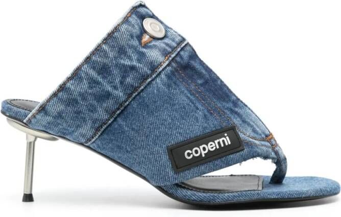 Coperni Sandalen met logopatch Blauw