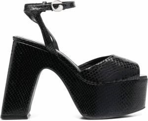 Coperni Bridge sandalen met plateauzool Zwart