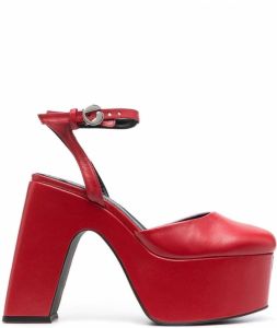 Coperni Pumps met colourblocking Rood
