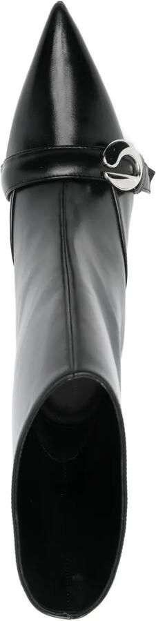 Coperni 70 mm laarzen met gespsluiting en puntige neus Zwart