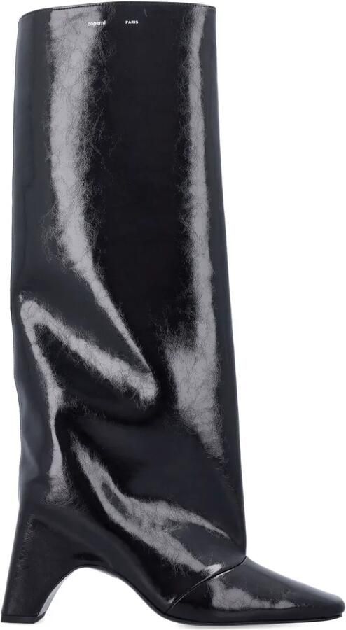 Coperni 90mm lakleren enkellaarzen Zwart
