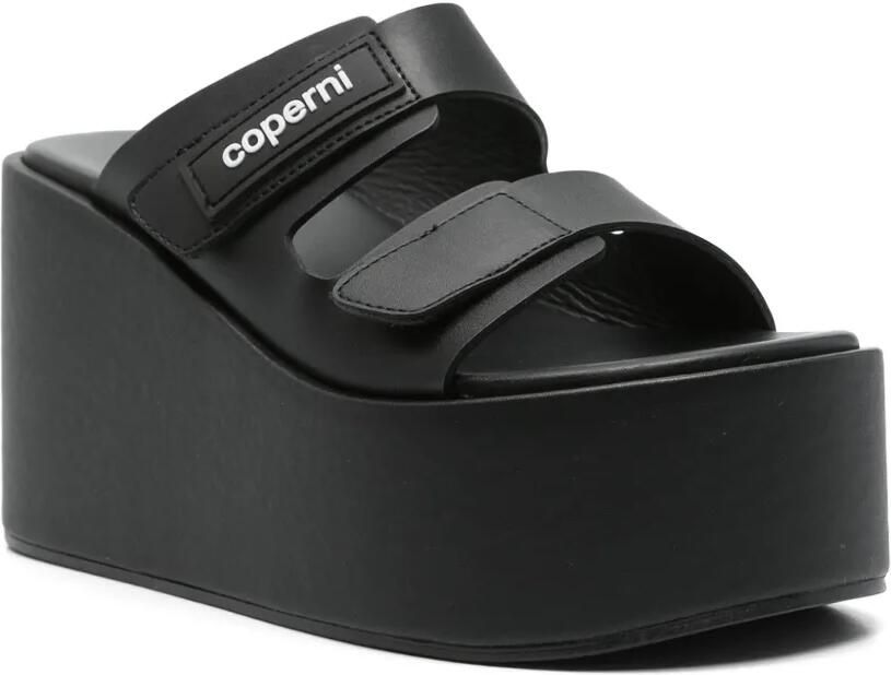 Coperni 95 mm Patch sandalen Zwart - Foto 3