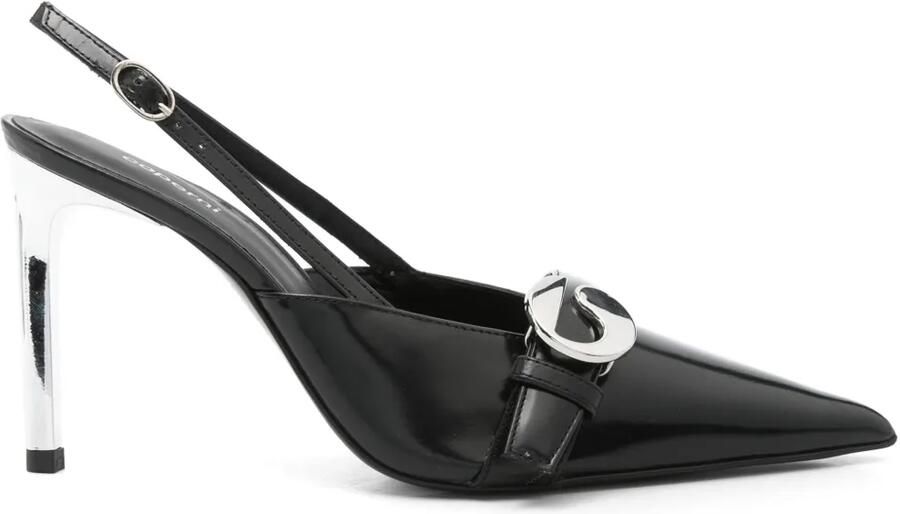 Coperni 95 mm slingback pumps met hak Zwart