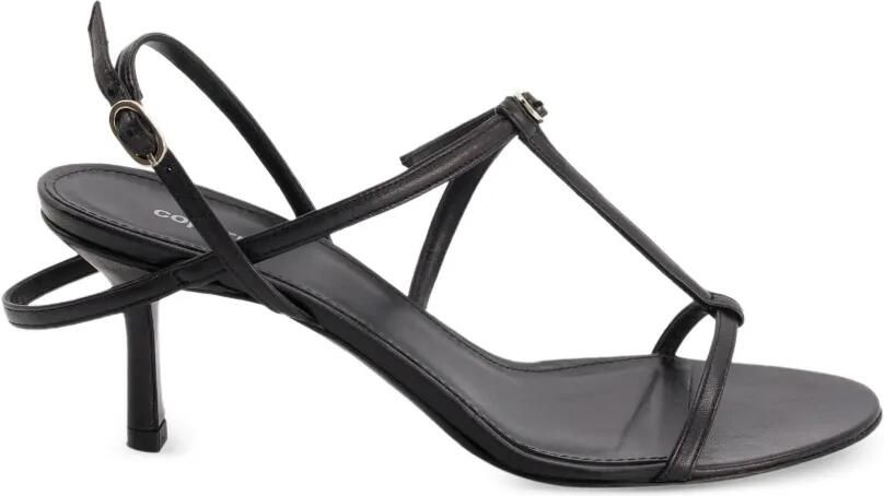 Coperni Floating leren sandalen met hak Zwart